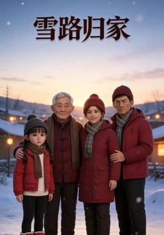 《雪路归家》